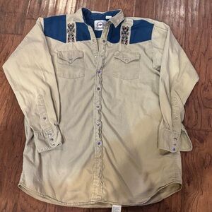 Vintage MWG Western Shirt | XLT Made in Canada